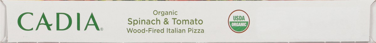slide 2 of 14, Cadia Wood-Fired Organic Spinach & Tomato Italian Pizza 12 oz, 12 oz