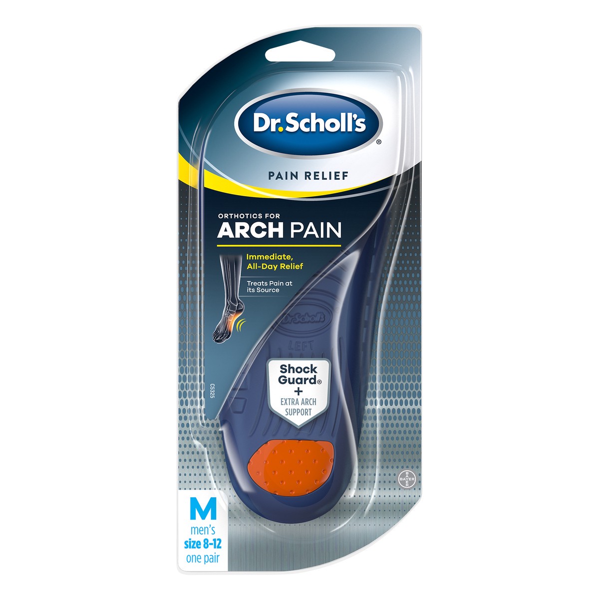 slide 5 of 5, Dr. Scholl's Orthotics for Arch Pain Size 8-12 Men's Insoles 1 ea, 1 pair