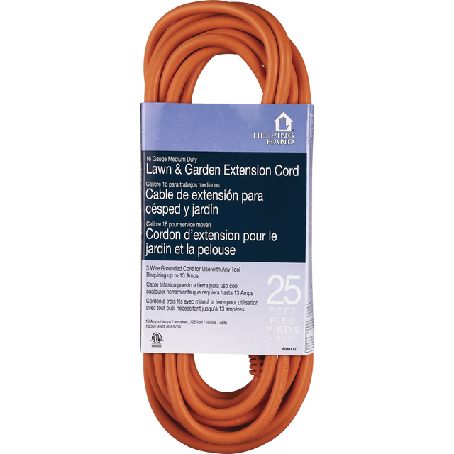 slide 1 of 1, Good Choice 25 FT Outdoor Extension Cord, Orange, 25 ft