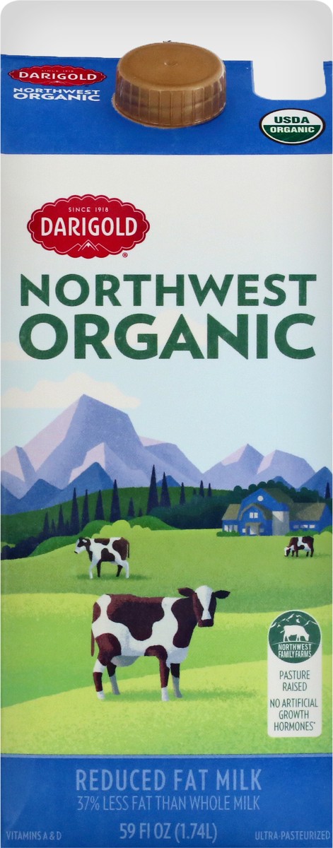 slide 2 of 9, Darigold 2% Reduced Fat Organic Milk - 59 fl oz, 59 fl oz