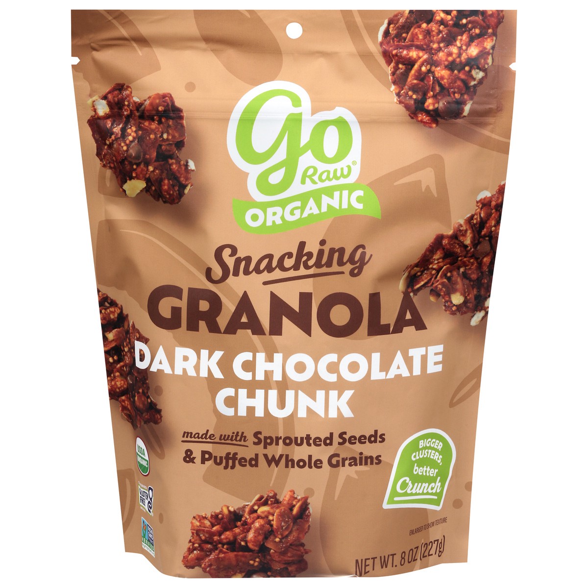 slide 2 of 4, Go Raw Organic Dark Chocolate Chunk Granola 8 oz, 8 oz