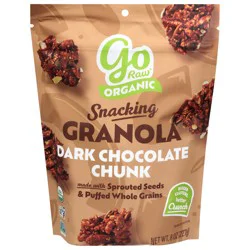 Go Raw Organic Dark Chocolate Chunk Granola 8 oz