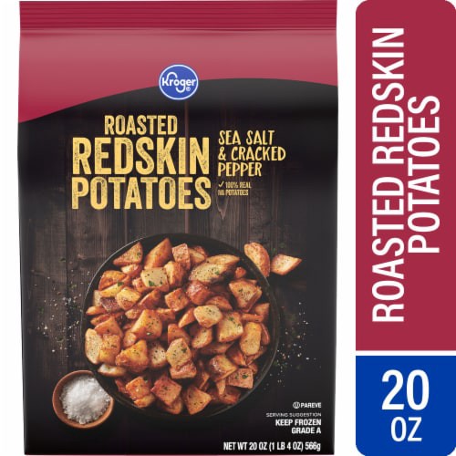 slide 1 of 4, Kroger Roasted Redskin Potatoes with Sea Salt & Cracked Black Pepper, 20 oz
