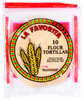 slide 1 of 1, La Favorita 10In Flour Tortilla, 10 ct; 2 oz