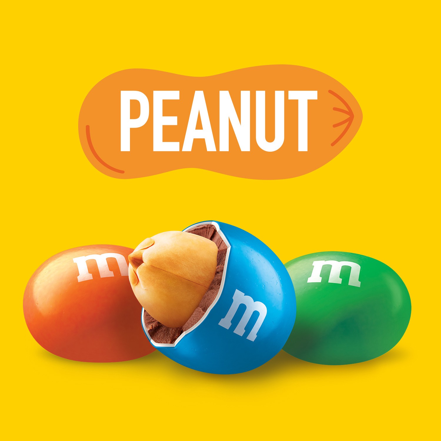 slide 2 of 3, M&M's Peanut Chocolate Candy Peg Bag, 2.83 Oz, 2.83 oz