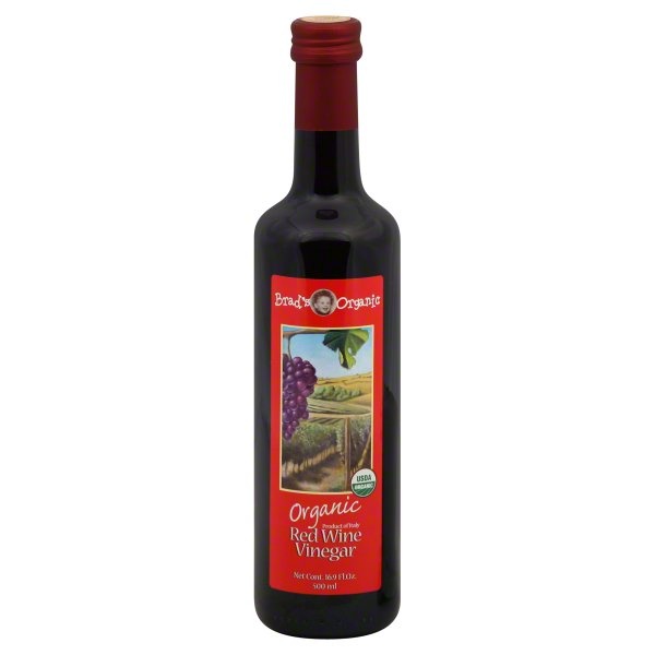 slide 1 of 1, Brad's Organic Red Wine Vinegar, 16.9 oz