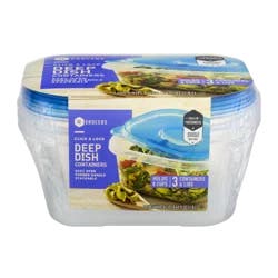 SE Grocers Click & Lock Containers Deep Dish