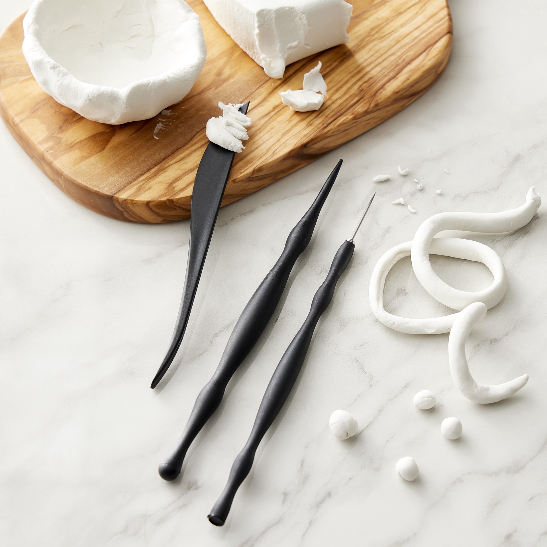 slide 4 of 8, Sculpey Tools Clay Tool Starter Set, 3 dual-end tools