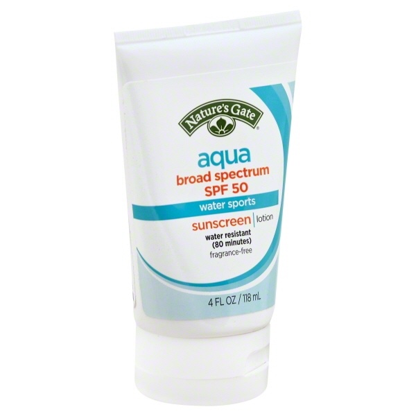 slide 1 of 1, Nature's Gate Aqua Block Very Water Resistant SPF 30 Sunblock Lotion, 4 oz