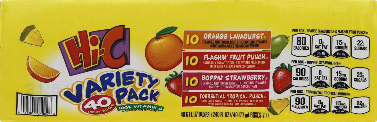 slide 4 of 4, Hi-C Fruit Drink 40 ea, 40 ct