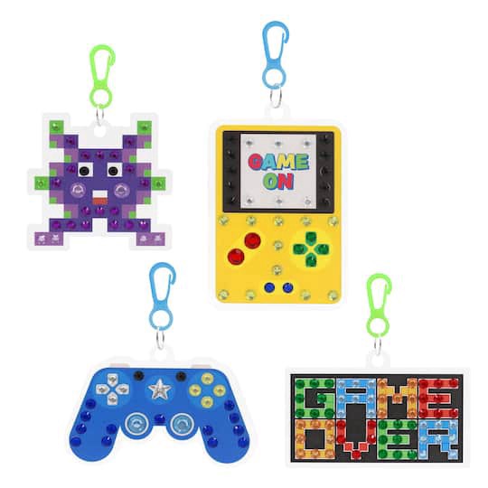 slide 1 of 3, Gamer Backpack Keychain Diamond Art Kit By Creatology, 9.63 in x 5.75 in x 0.65 in