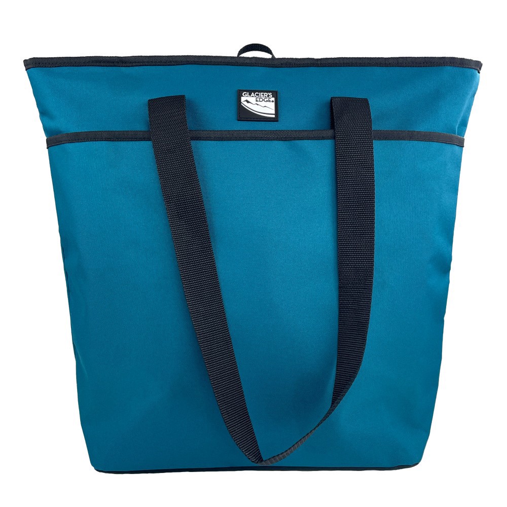 slide 1 of 1, Glacier's Edge Can Cooler Tote - Blue, 1 ct