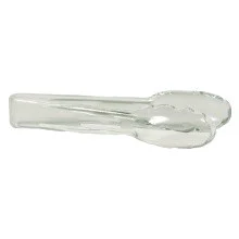 Winco 6 inch Clear Plastic Salad Tongs