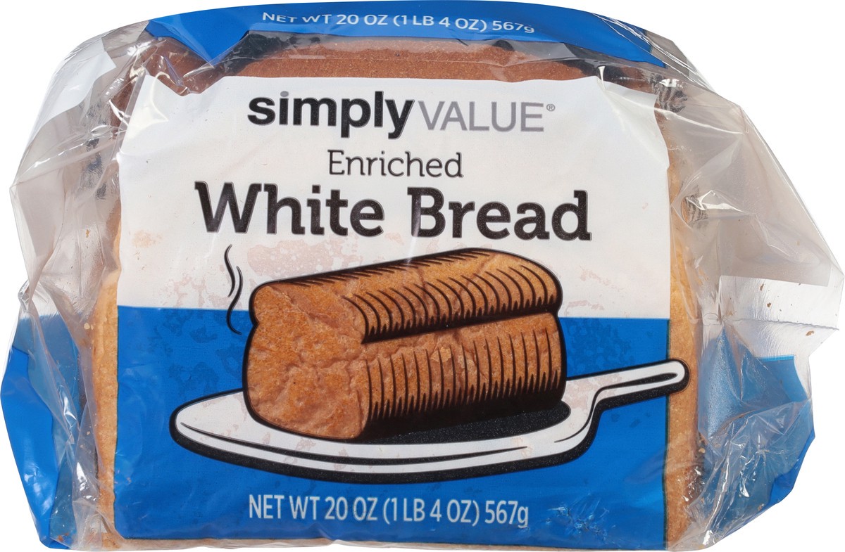 slide 5 of 13, Simply Value White Bread, 20 oz
