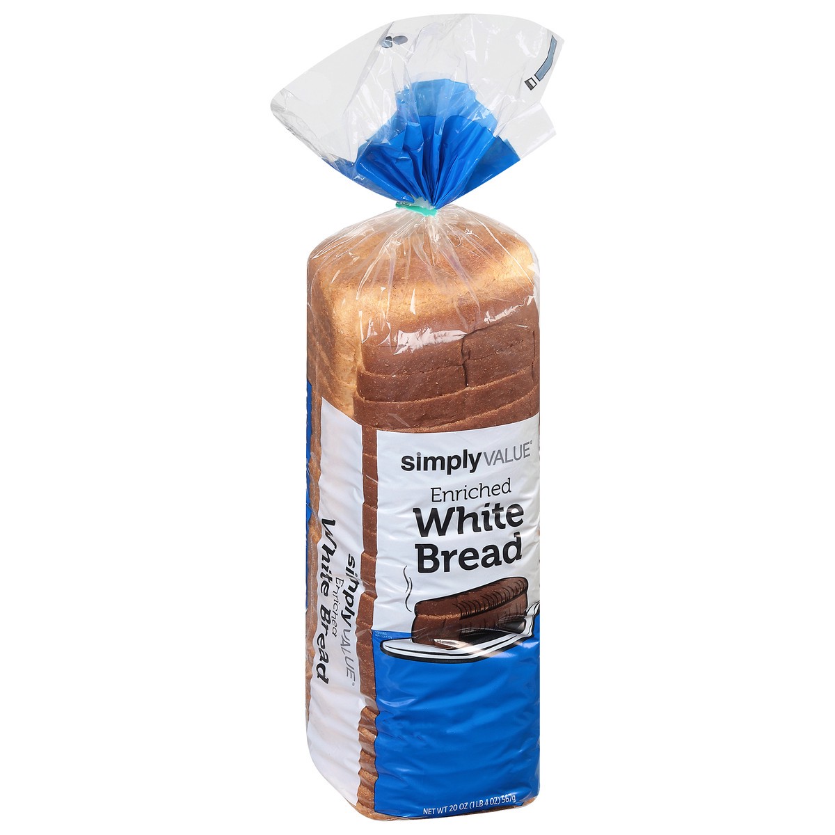 slide 2 of 13, Simply Value White Bread, 20 oz