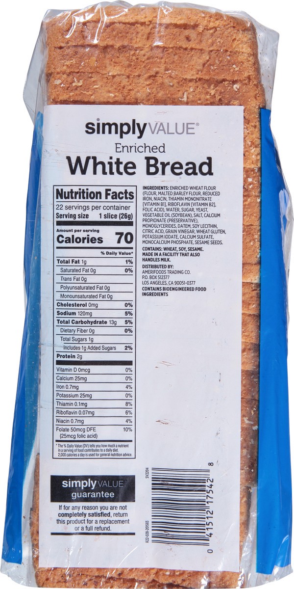 slide 4 of 13, Simply Value White Bread, 20 oz