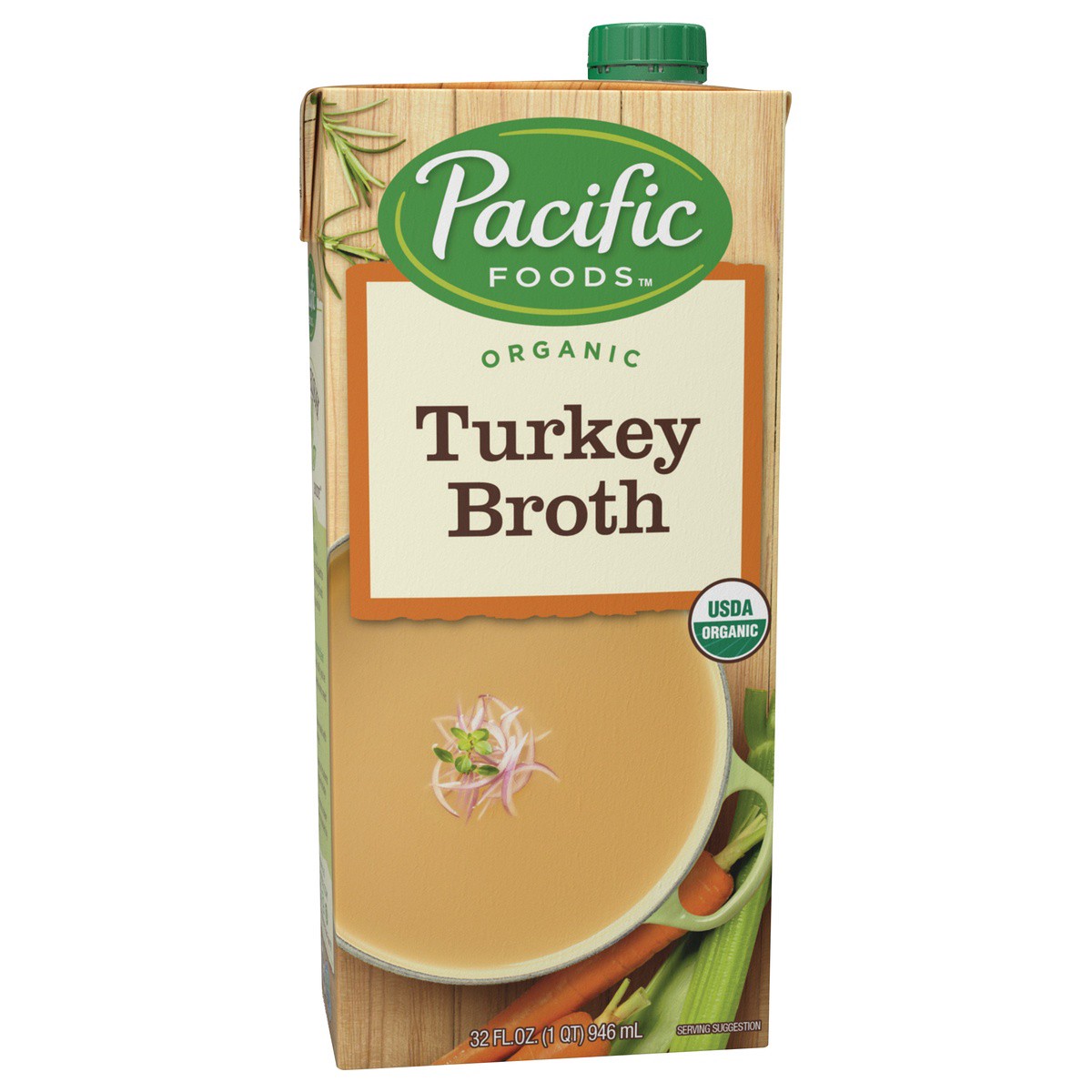 slide 1 of 9, Pacific Foods Organic Turkey Broth, 32oz, 32 oz