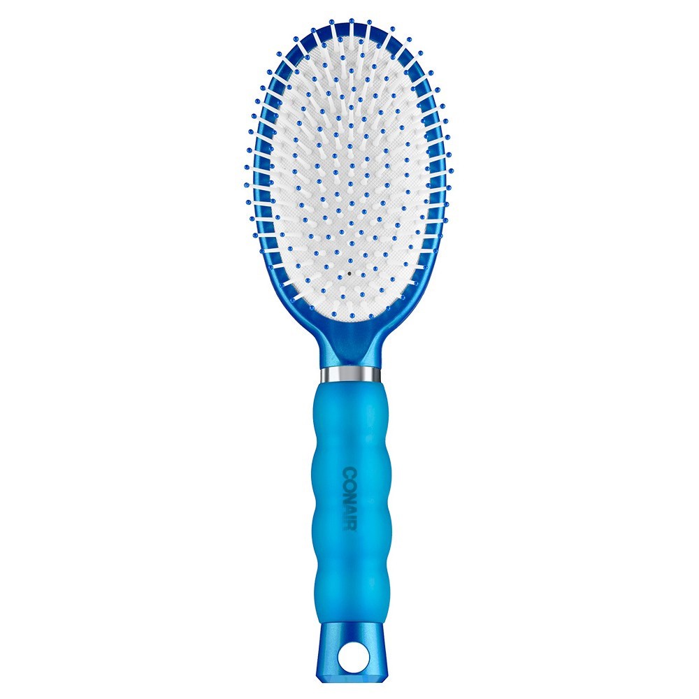 slide 3 of 5, Conair Gel Grip Cushion Brush, 1 ct