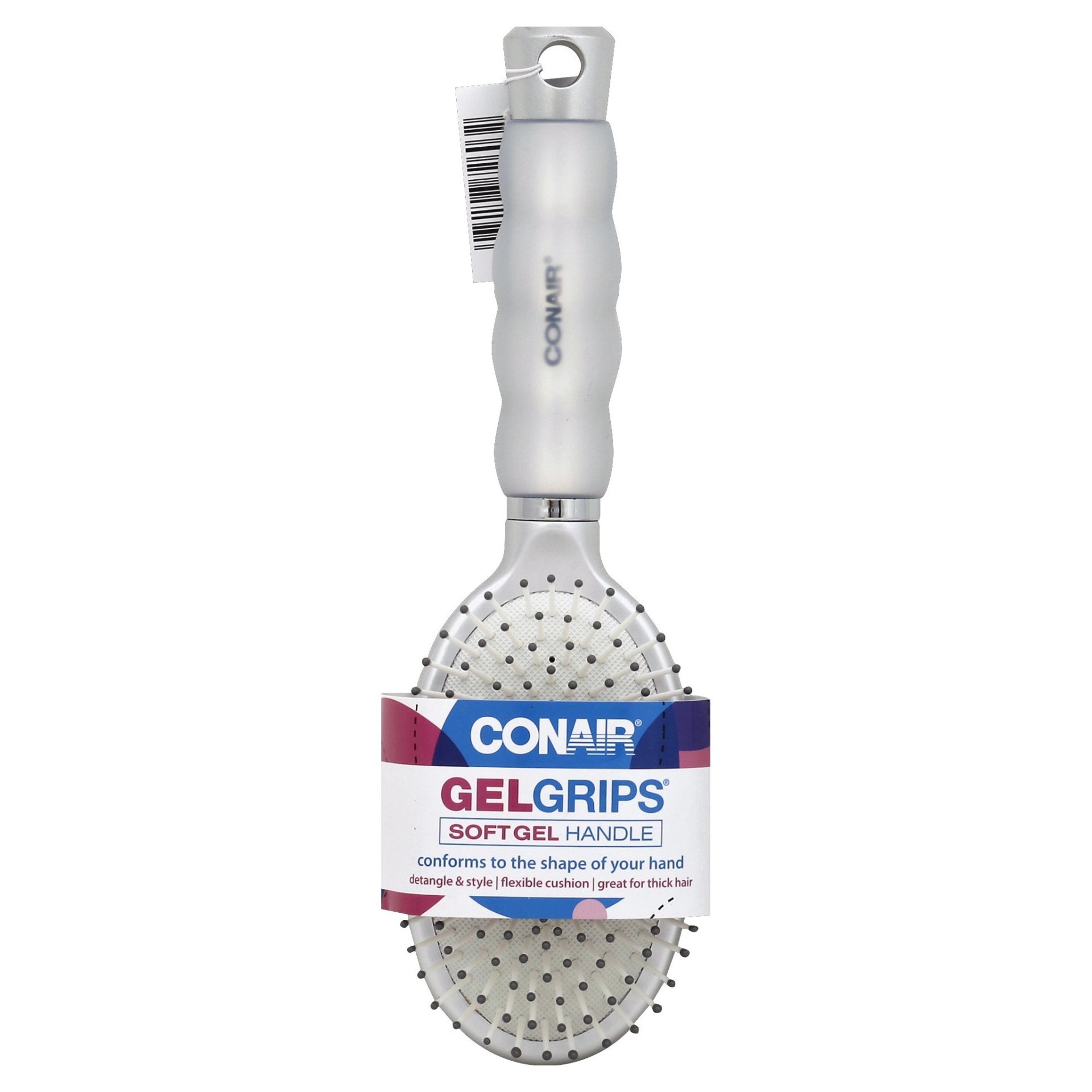 slide 1 of 5, Conair Gel Grip Cushion Brush, 1 ct