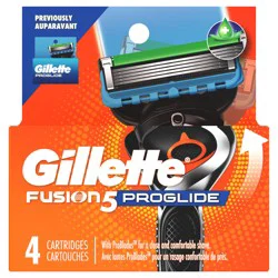 Fusion5 ProGlide Razor Refills for Men, 4 Razor Cartridges for FlexBall Razor Handle, 5-Blade Razor Blades, Precision Trimmer for Men