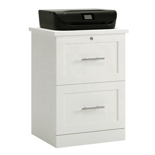 slide 2 of 8, Realspace® 17""D Vertical 2-Drawer File Cabinet, White, 1 ct