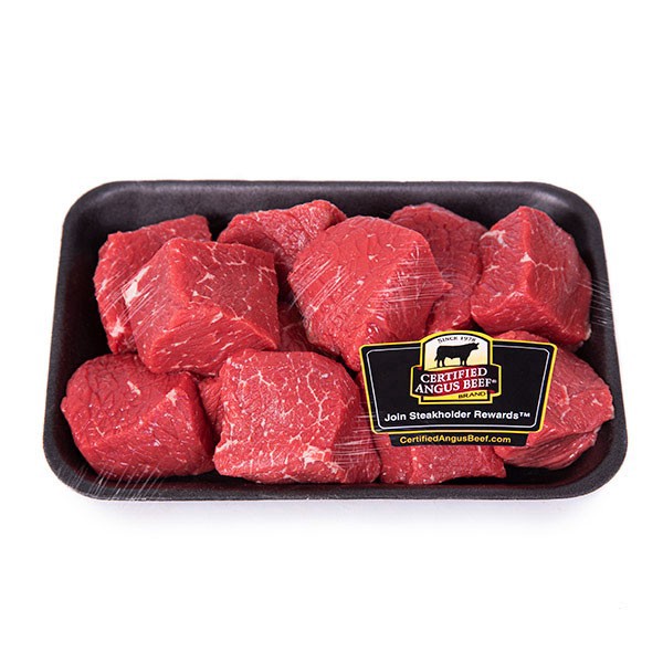 slide 1 of 1, Market District Sweet Bourbon Beef Kabob, Certified Angus Beef, per lb