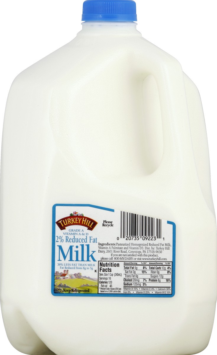 slide 4 of 4, Turkey Hill Milk, 2% Reduced Fat - 1 gal, 1 gal