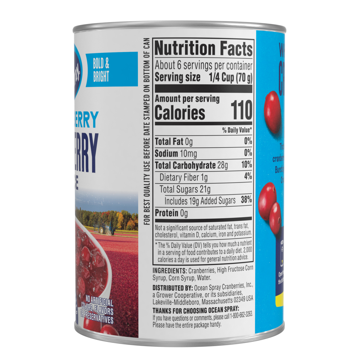 slide 3 of 3, Ocean Spray Cranberry Sauce, Jellied, 16 oz