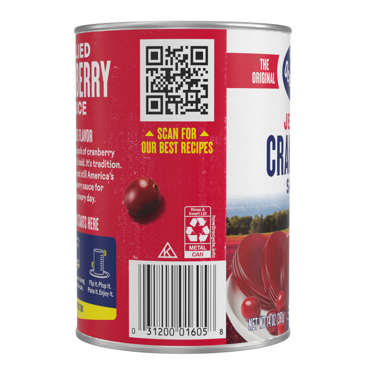 slide 2 of 3, Ocean Spray Cranberry Sauce, Jellied, 16 oz