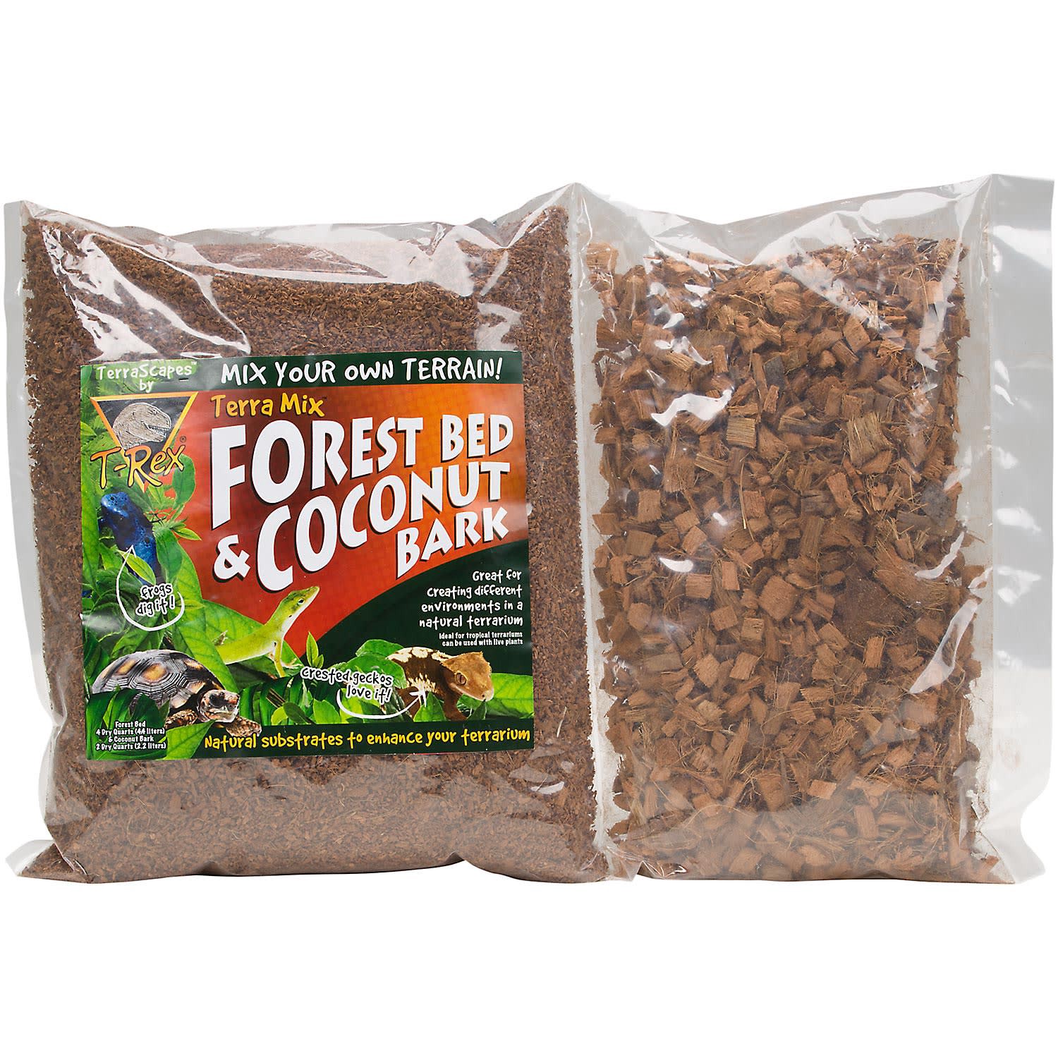 slide 1 of 1, Terra Mix Forest Bed & Coconut Bark Reptile Substrate, 1 ct