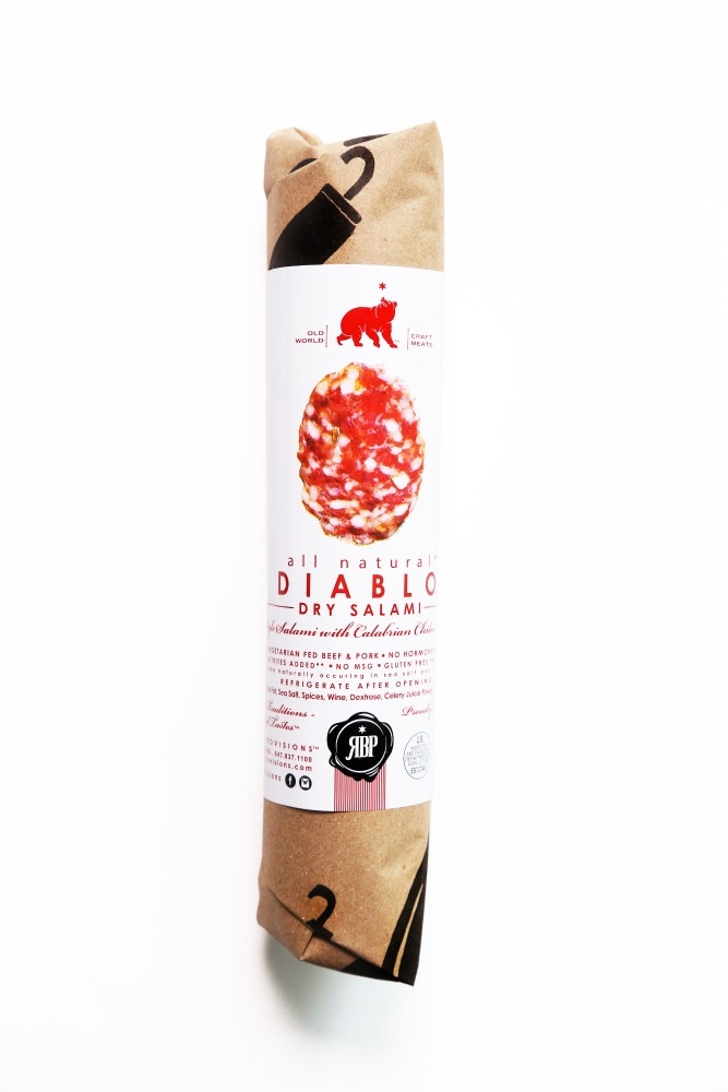 slide 1 of 1, Red Bear Provisions All Natural Diablo Dry Salami Chub, 6 oz