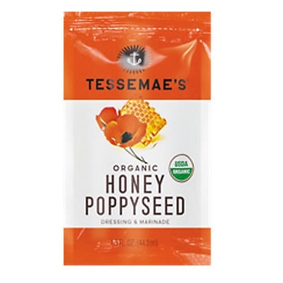 slide 1 of 1, Tessemae's Organic Honey Poppyseed, 1.5 oz