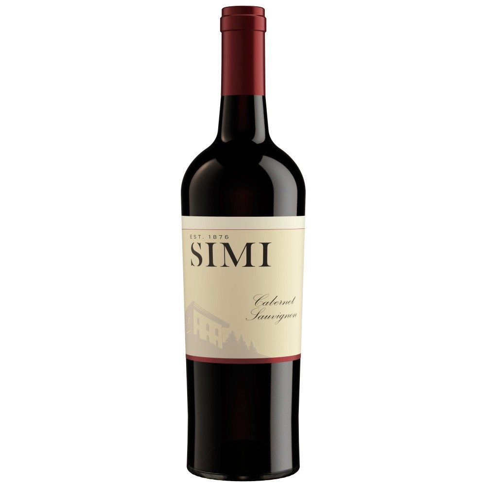 slide 1 of 34, SIMI California Cabernet Sauvignon Red Wine, 750 mL Bottle, 25.36 fl oz