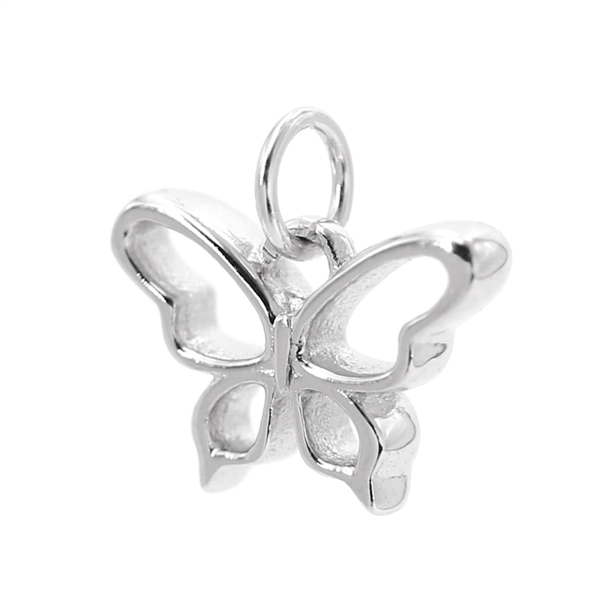 slide 2 of 6, Sterling Silver Butterfly Icon Charm By Bead Landing, 0.35 in x 0.39 in x 0.09 in