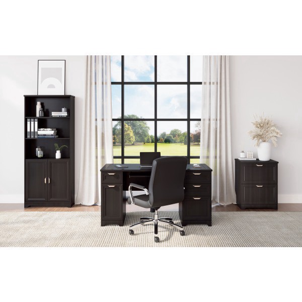 slide 4 of 7, Realspace® Magellan 59""W Manager's Computer Desk, Espresso, 1 ct