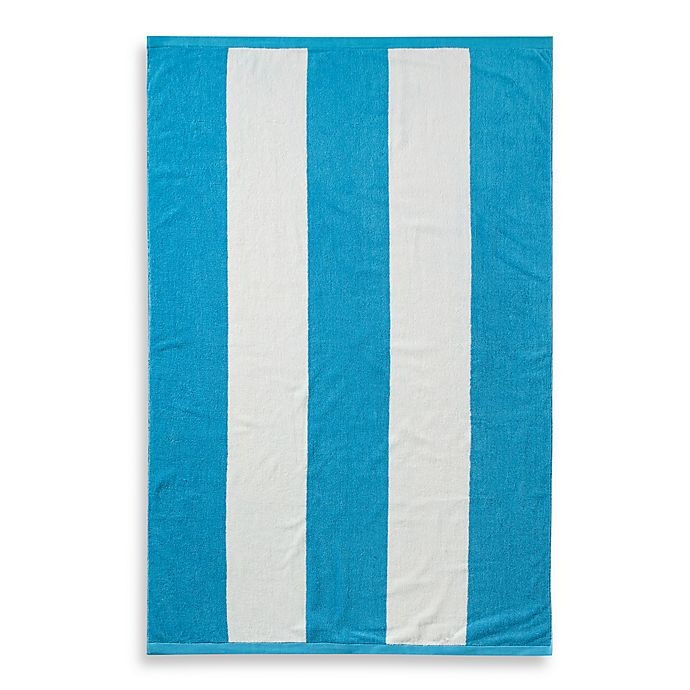 slide 1 of 1, Wamsutta Resort Stripe Beach Towel - Aqua, 1 ct