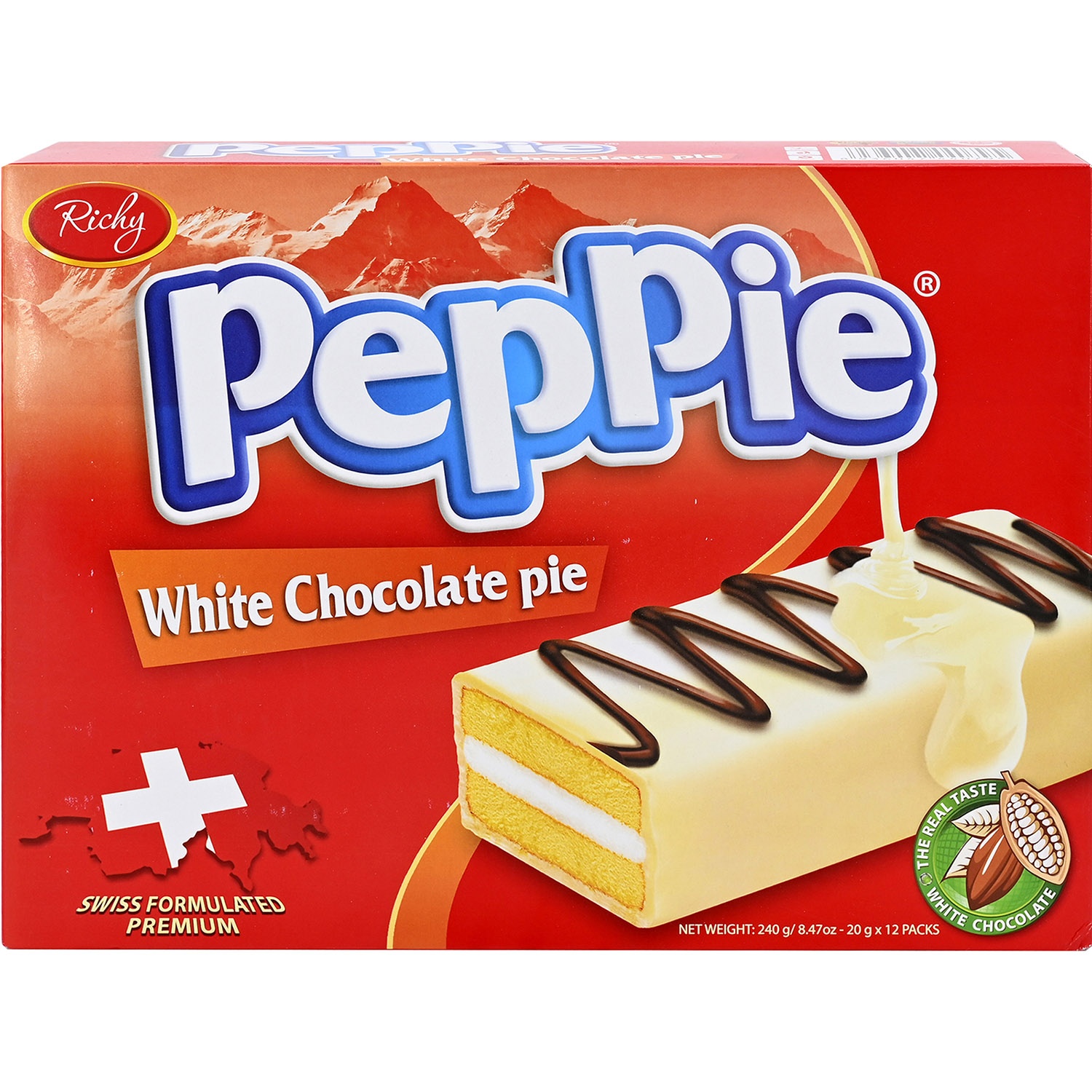 slide 1 of 1, Richy Ricky Peppie Vanilla Milk Chocolate Pie, 8.47 oz