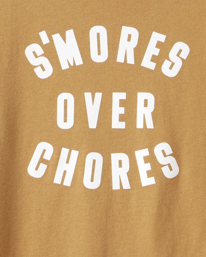 slide 2 of 2, Carter's Boys Smores Long-Sleeve Graphic Tee - Brown Brown S, 1 ct