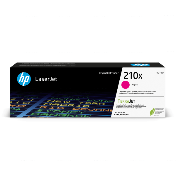 slide 1 of 2, Hp 210X High-Yield Magenta Toner Cartridge, W2103X, 1 ct