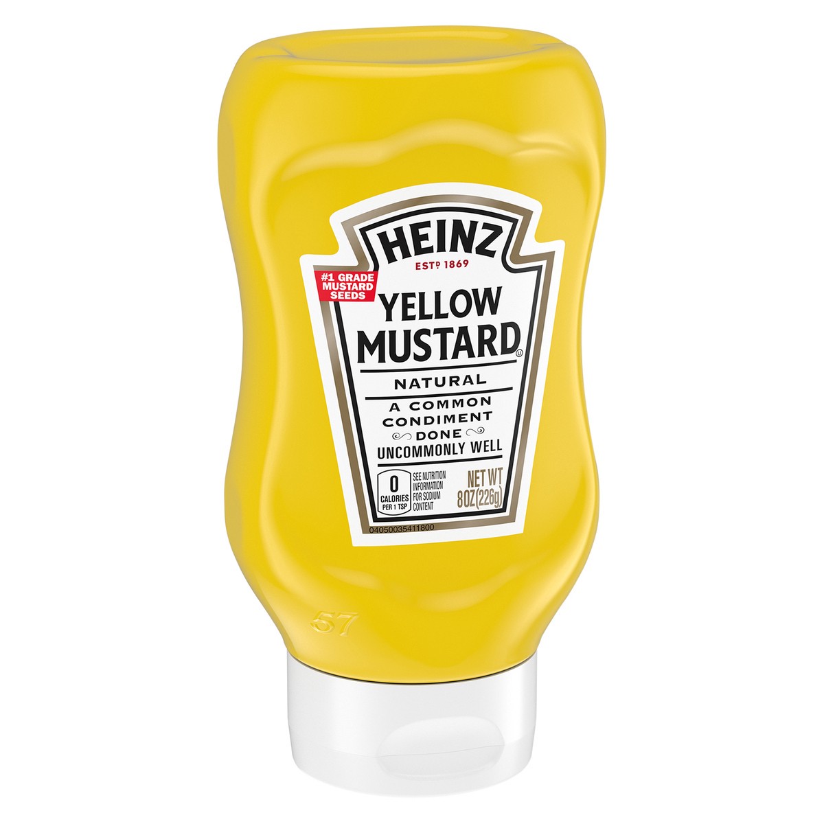 slide 9 of 9, Heinz 100% Natural Yellow Mustard, 8 oz Bottle, 8 oz