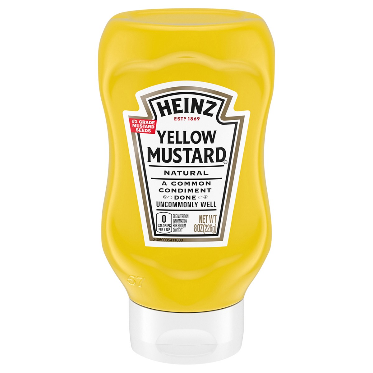 slide 1 of 9, Heinz Yellow Mustard, 8 oz Bottle, 8 oz