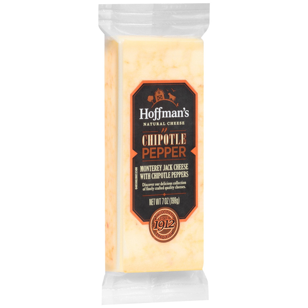 slide 7 of 8, Hoffman's Chipotle Pepper Monterey Jack Cheese with Chipotle Peppers, 7 oz Block, 7 oz