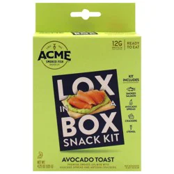 ACME Acme 4.25 oz Avocado Toast Lox in a Box Snack Kit
