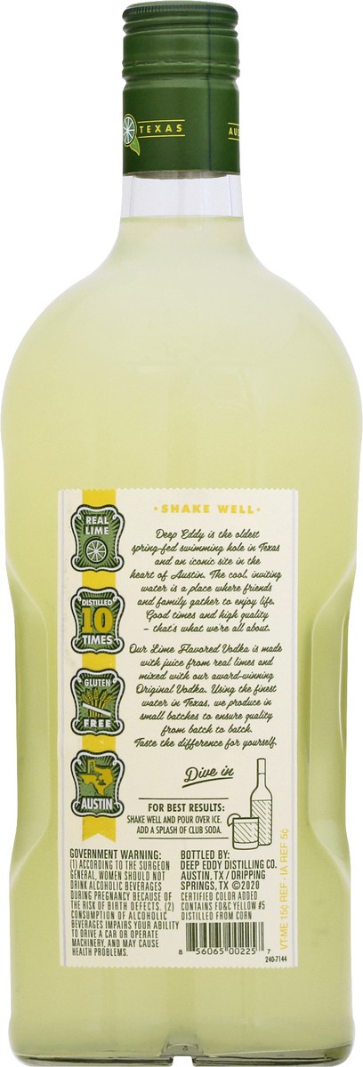 slide 6 of 9, Deep Eddy Lime Flavored Vodka 1.75 lt, 1.75 liter