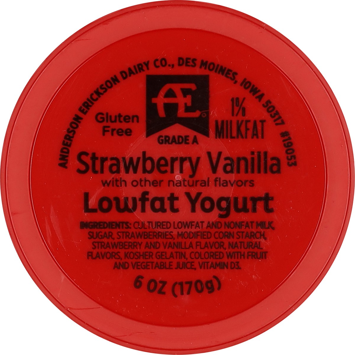 slide 3 of 9, Anderson Erickson Dairy Lowfat Strawberry Vanilla Yogurt 6 oz, 6 oz