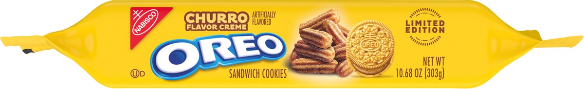 slide 11 of 13, OREO Churro Creme Sandwich Cookies, Limited Edition, 10.68 oz, 10.68 oz