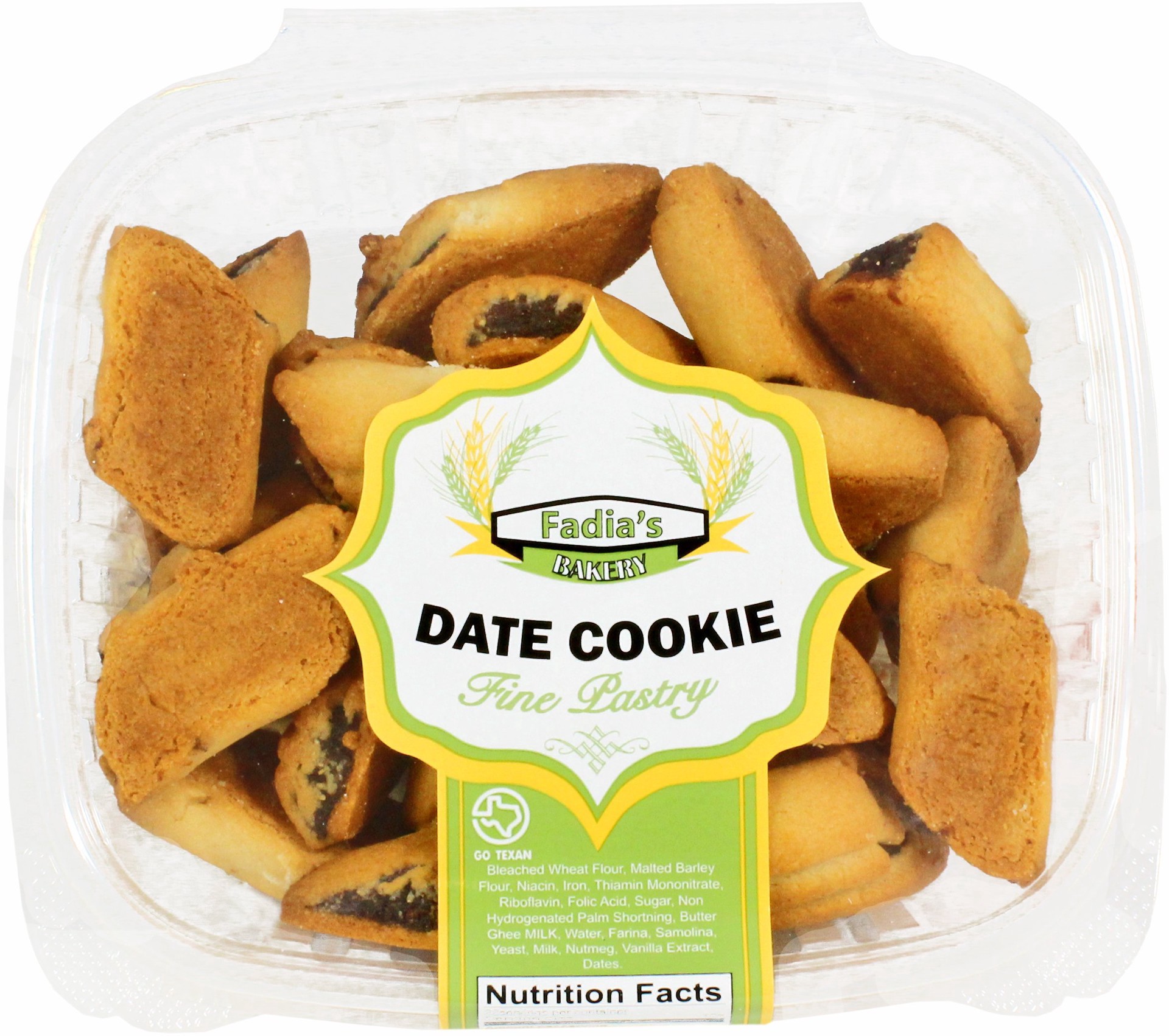 slide 1 of 1, Fadia's Bakery Dates Cookies, 1 ct