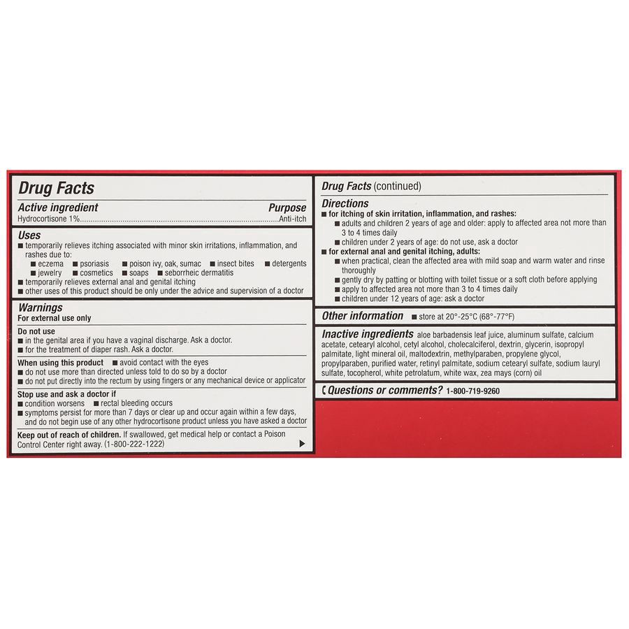 slide 4 of 5, Walgreens Hydrocortisone 1% Cream Plus 10 Moisturizers, 2 oz