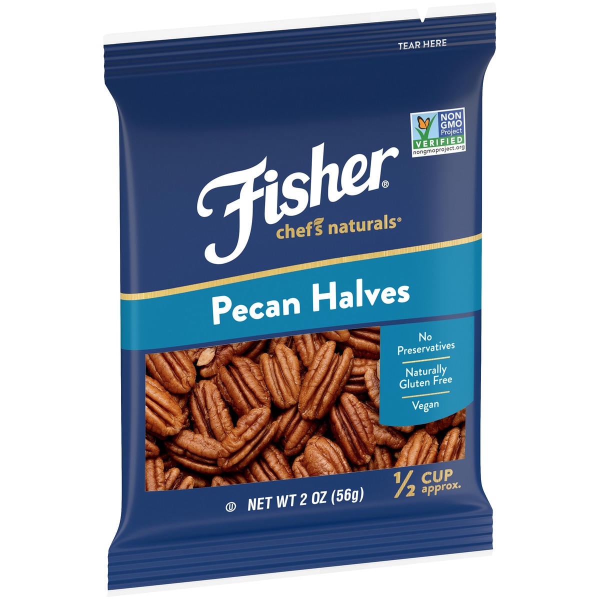 slide 8 of 9, Fisher Pecan Halves, 2 oz