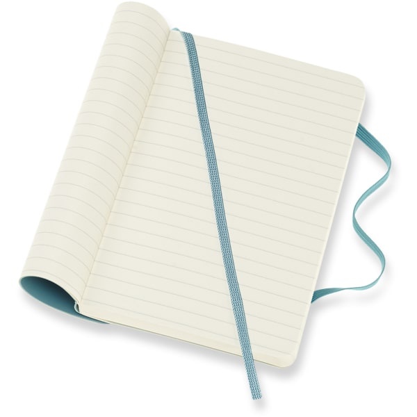 slide 2 of 5, Moleskine Classic Soft Cover Notebook, 3-1/2'' X 5-1/2'', Ruled, 192 Pages (96 Sheets), Reef Blue, 96 ct